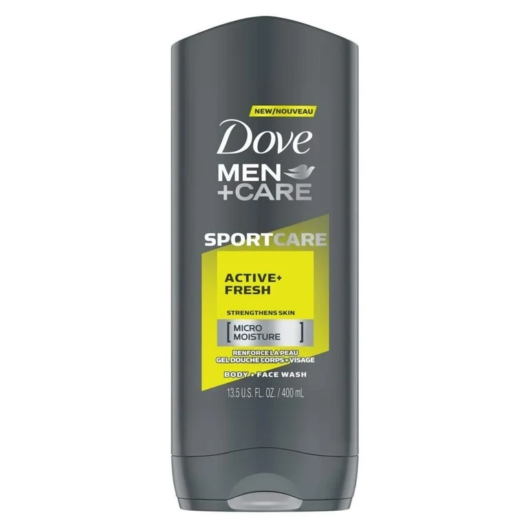 4.99 DOVE MEN CARE ACTIVE AND FRESH BODY WASH 400 ML